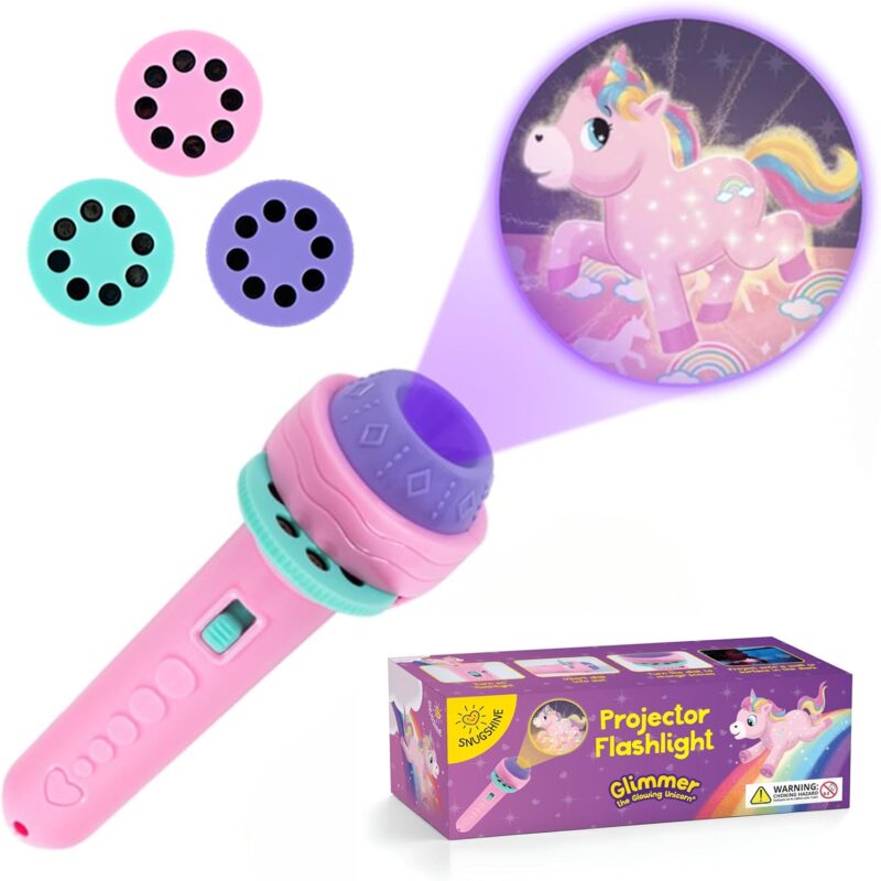 Mini Projector Torch Kids Flashlight Story Book Educational