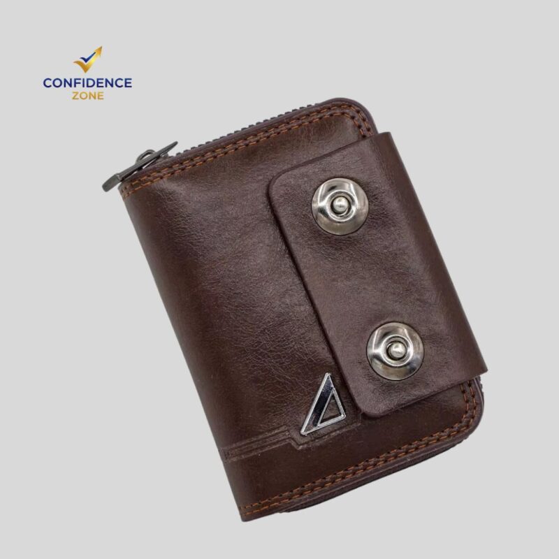 Dauble Magnetic Round Zipper Wallet